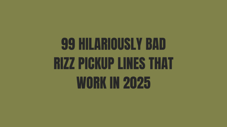 Bad Rizz Pickup Lines