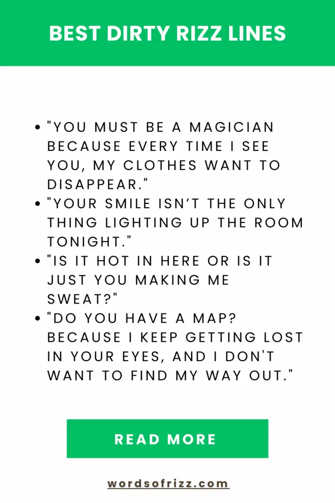 Dirty Rizz Pickup Lines To Make Them Laugh And Smile 3 Best Dirty Rizz Lines