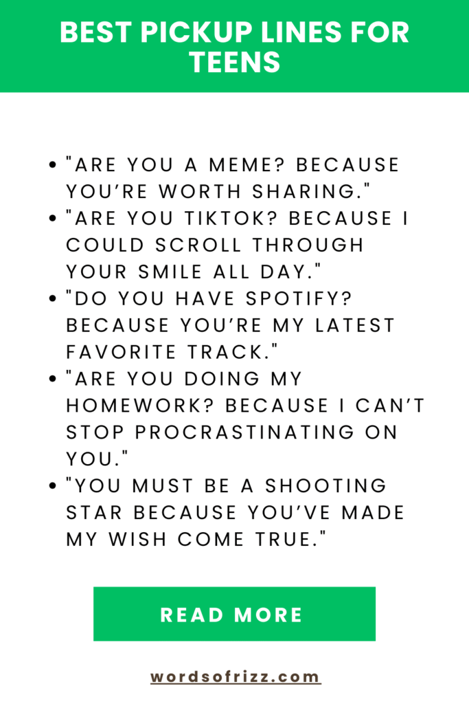 Best Rizz Pickup Lines To Break The Ice And Impress Anyone 6 Best Pickup Lines For Teens