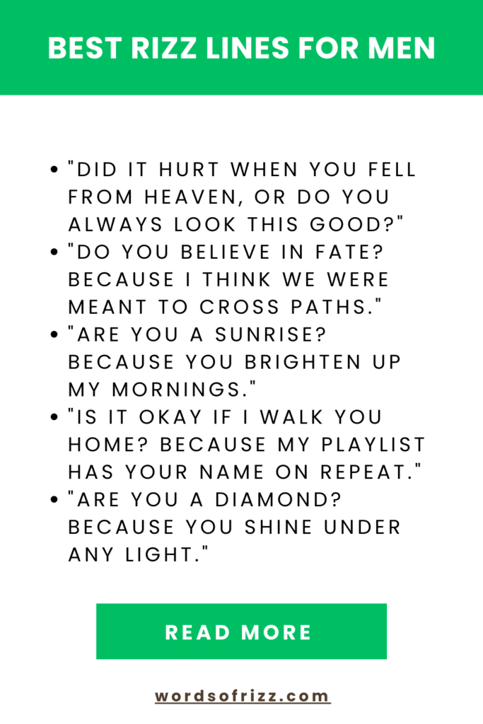 Best Rizz Pickup Lines To Break The Ice And Impress Anyone 3 Best Rizz Lines For Men