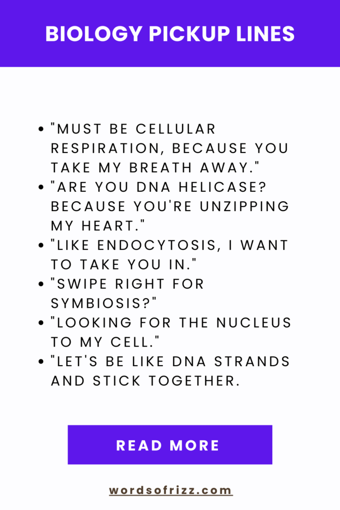 70+ Biology Rizz Pickup Lines That Are Perfect In 2025 3 Biology Pickup Lines