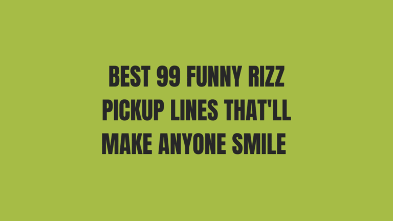 Funny Rizz Pickup Lines