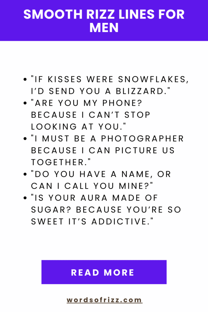 99 Smooth Pickup Lines For Every Crush Situation In 2025 3 Smooth Rizz Lines For Men
