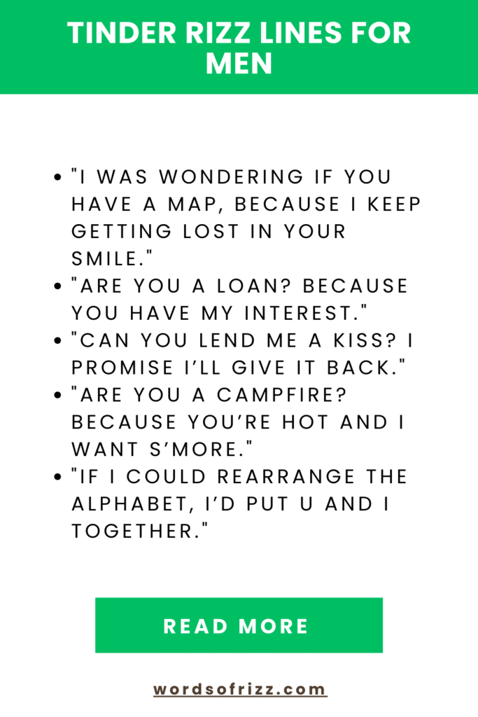 Get More Matches with These Tinder Rizz Pickup Lines In 2025 3 Tinder Rizz Lines For Men