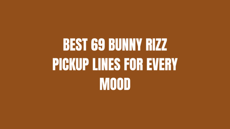 Best 69 Bunny Rizz Pickup Lines for Every Mood