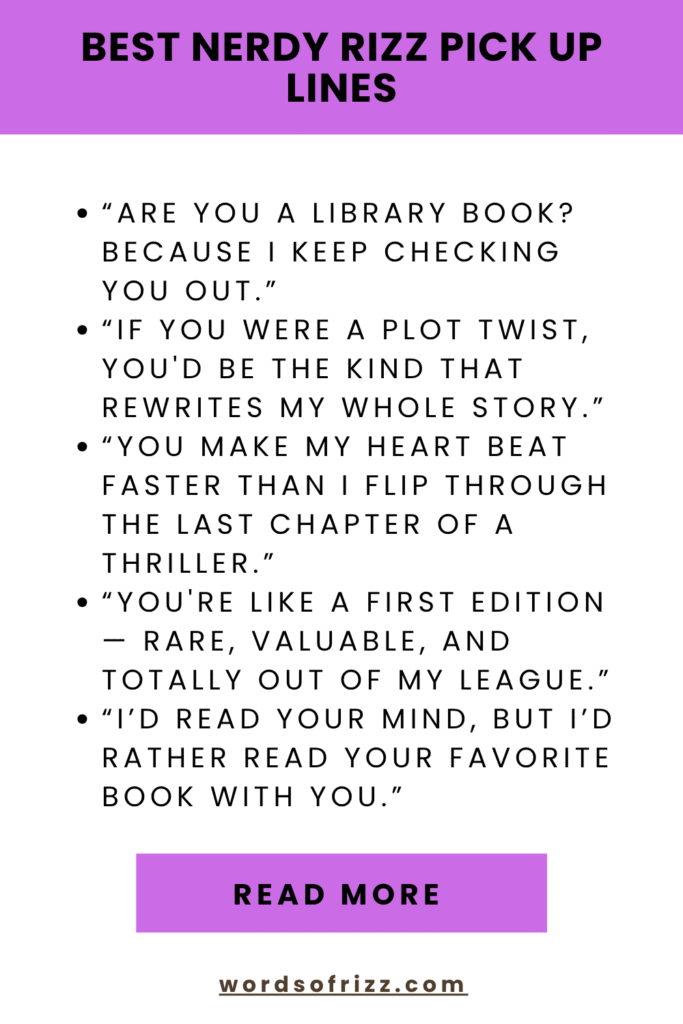 Best Nerdy Rizz Pickup Lines to Win Over Any Geek’s Heart 2 Best Nerdy Rizz Pick Up Lines