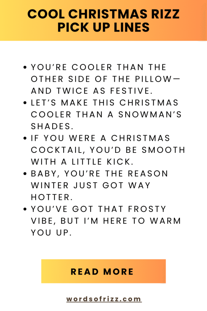 Best 180 Christmas Rizz Pickup Lines to Sleigh Your Flirt Game 9 Cool Minecraft Rizz Pick Up Lines